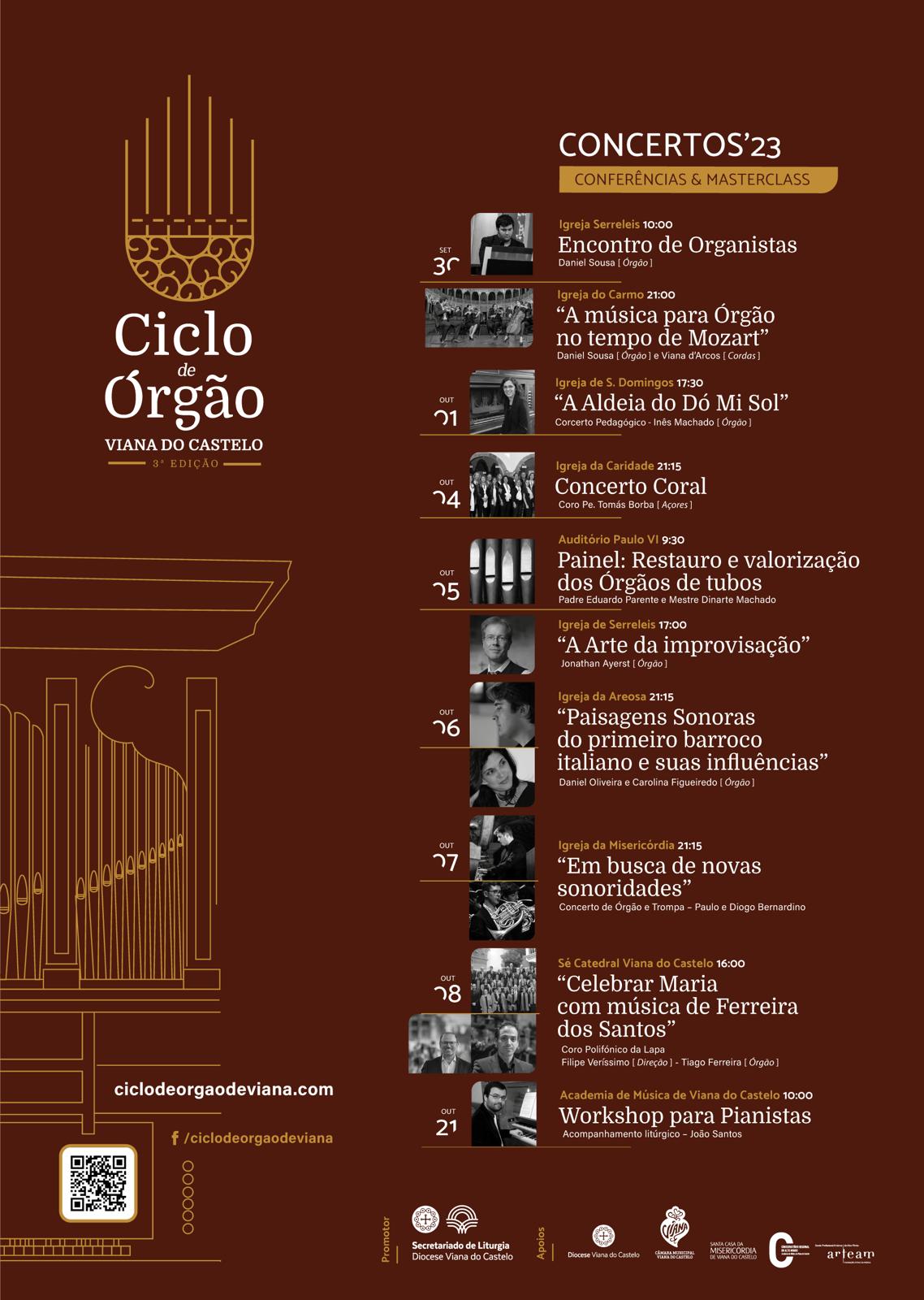 Programa 3ª edição Ciclo de Órgão de Viana do Castelo