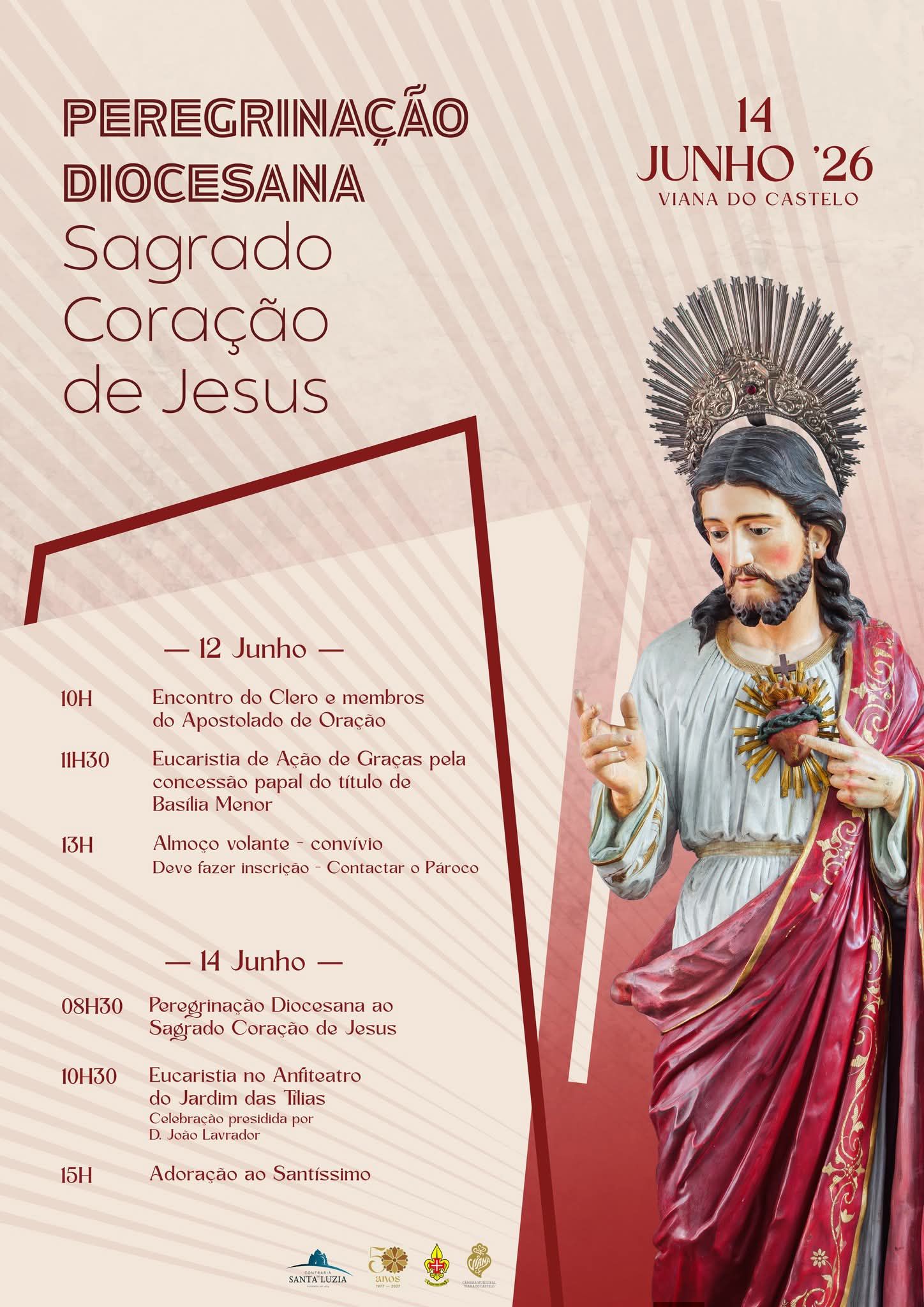 Cartaz Sagrado Coração de Jesus 2026